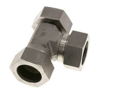 Racor de corte en T en ángulo recto de acero inoxidable 35L con rótula 160 bar ajustable ISO 8434-1