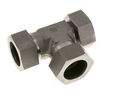 Racor de corte en T en ángulo recto de acero inoxidable 35L con rótula 160 bar ajustable ISO 8434-1