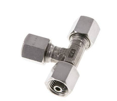 Accesorio de corte en T en ángulo recto de acero inoxidable 6S con barra giratoria 630 ajustable ISO 8434-1