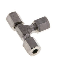 Accesorio de corte en T en ángulo recto de acero inoxidable 6L con rótula 315 bar FKM ajustable ISO 8434-1