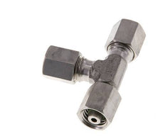 Accesorio de corte en T en ángulo recto de acero inoxidable 6L con rótula 315 bar FKM ajustable ISO 8434-1