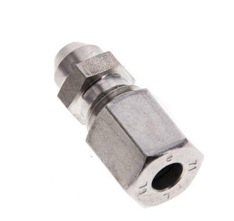 6L & 10mm Stainless Steel Straight Cutting Fitting with Welding End 315 bar ISO 8434-1