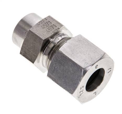 12S & 17mm Stainless Steel Straight Cutting Fitting with Welding End 600 bar ISO 8434-1
