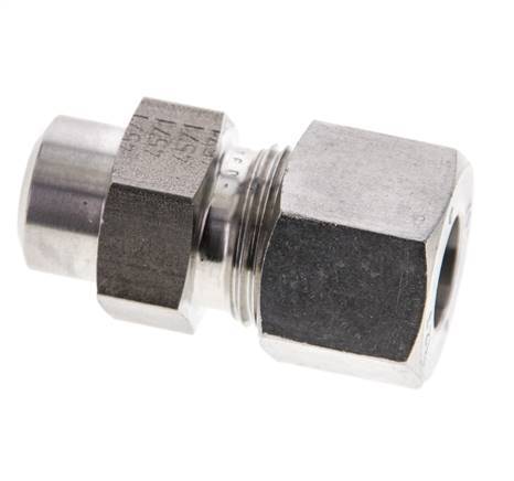 12S & 17mm Stainless Steel Straight Cutting Fitting with Welding End 600 bar ISO 8434-1