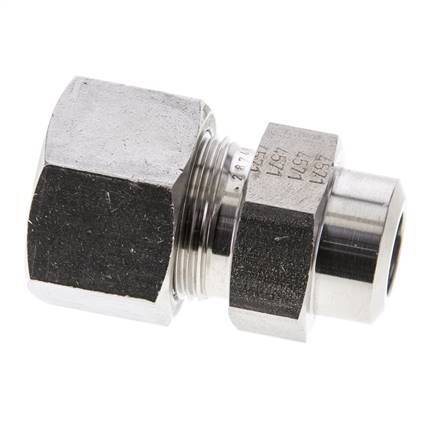 16S & 21mm Stainless Steel Straight Cutting Fitting with Welding End 400 bar ISO 8434-1