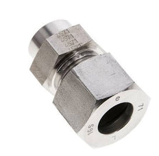 16S & 21mm Stainless Steel Straight Cutting Fitting with Welding End 400 bar ISO 8434-1
