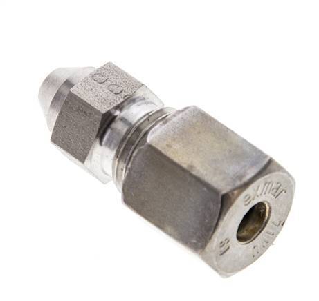 6S & 11mm Stainless Steel Straight Compression Fitting with Welding End 500 bar ISO 8434-1
