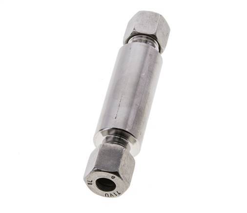 8L Stainless Steel Straight Welding Cutting Fitting Bulkhead 315 bar ISO 8434-1