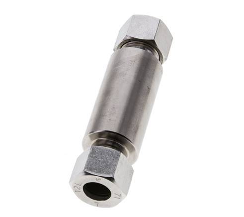 12L Stainless Steel Straight Welding Cutting Fitting Bulkhead 315 bar ISO 8434-1