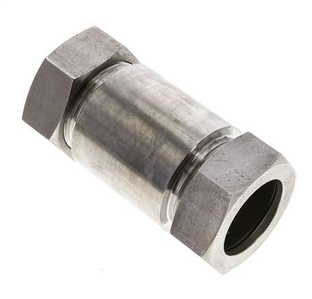 42L Stainless Steel Straight Welding Cutting Fitting Bulkhead 160 bar ISO 8434-1