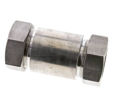 42L Stainless Steel Straight Welding Cutting Fitting Bulkhead 160 bar ISO 8434-1