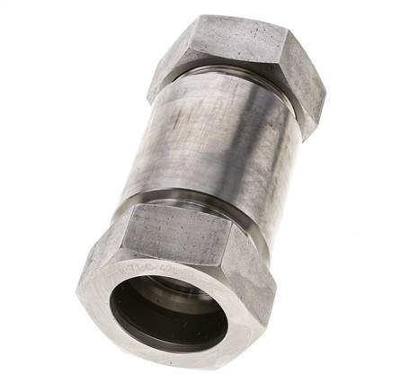 42L Stainless Steel Straight Welding Cutting Fitting Bulkhead 160 bar ISO 8434-1
