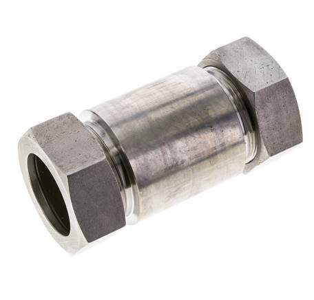 42L Stainless Steel Straight Welding Cutting Fitting Bulkhead 160 bar ISO 8434-1