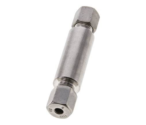 6S Stainless Steel Straight Welding Cutting Fitting Bulkhead 630 bar ISO 8434-1