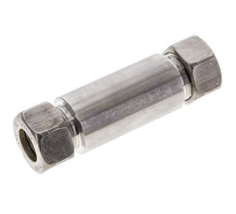 18L Stainless Steel Straight Welding Compression Fitting Bulkhead 315 bar ISO 8434-1