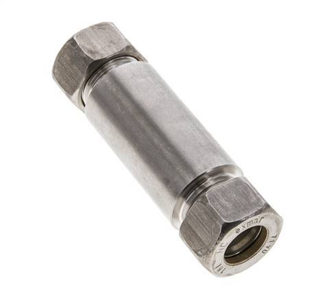 18L Stainless Steel Straight Welding Compression Fitting Bulkhead 315 bar ISO 8434-1