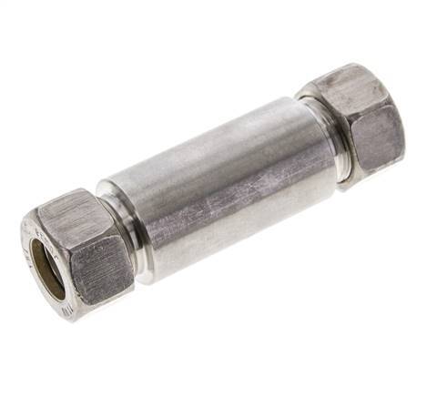 18L Stainless Steel Straight Welding Compression Fitting Bulkhead 315 bar ISO 8434-1