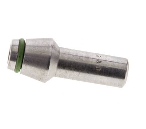8x1.5mm Stainless Steel Straight with Welding End 630 bar FKMO-ring ISO 8434-1