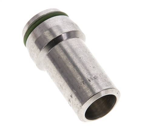 15x2mm Stainless Steel Straight with Welding End 315 bar FKMO-ring ISO 8434-1