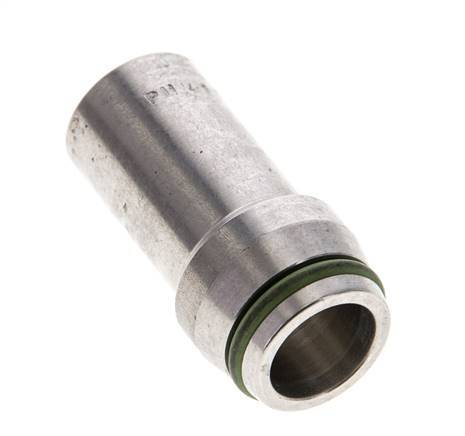 15x2mm Stainless Steel Straight with Welding End 315 bar FKMO-ring ISO 8434-1