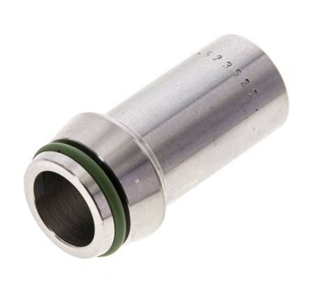 16x2mm Stainless Steel Straight with Welding End 400 bar FKMO-ring ISO 8434-1