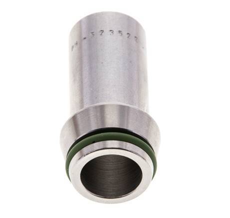 16x2mm Stainless Steel Straight with Welding End 400 bar FKMO-ring ISO 8434-1