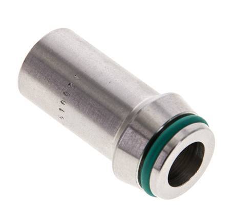 16x3mm Stainless Steel Straight with Welding End 400 bar FKMO-ring ISO 8434-1