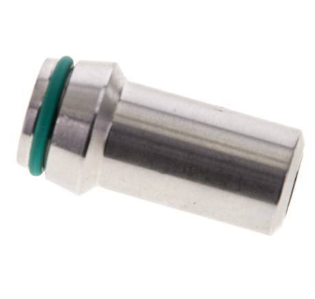 16x3mm Stainless Steel Straight with Welding End 400 bar FKMO-ring ISO 8434-1