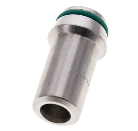 16x3mm Stainless Steel Straight with Welding End 400 bar FKMO-ring ISO 8434-1