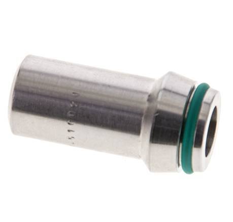 16x3mm Stainless Steel Straight with Welding End 400 bar FKMO-ring ISO 8434-1