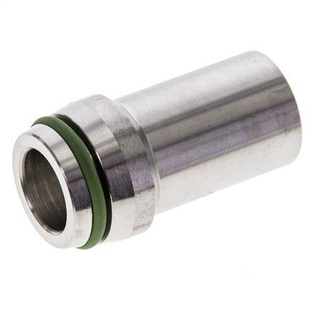 20x2mm Stainless Steel Straight with Welding End 400 bar FKMO-ring ISO 8434-1