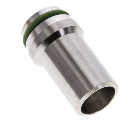 20x2mm Stainless Steel Straight with Welding End 400 bar FKMO-ring ISO 8434-1