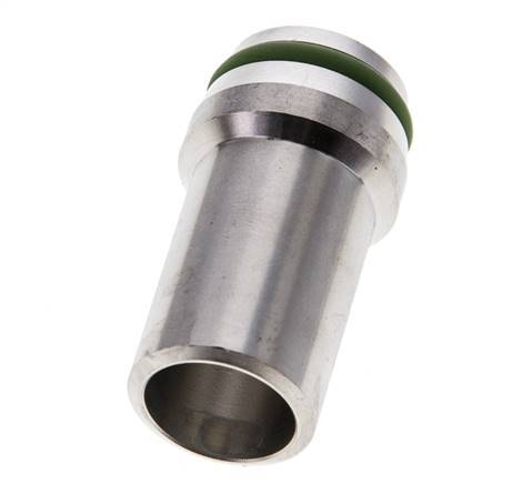 20x2mm Stainless Steel Straight with Welding End 400 bar FKMO-ring ISO 8434-1