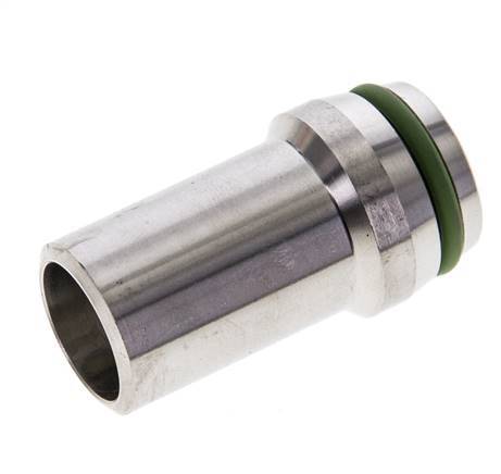 20x2mm Stainless Steel Straight with Welding End 400 bar FKMO-ring ISO 8434-1