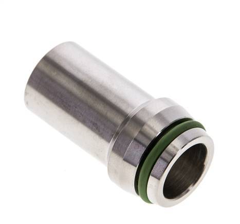 20x2.5mm Stainless Steel Straight with Welding End 400 bar FKMO-ring ISO 8434-1