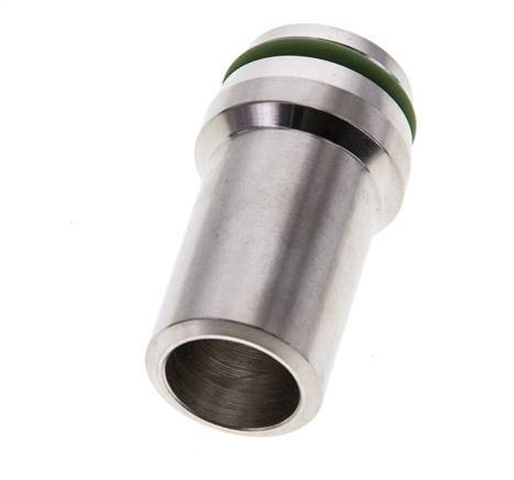 20x2.5mm Stainless Steel Straight with Welding End 400 bar FKMO-ring ISO 8434-1