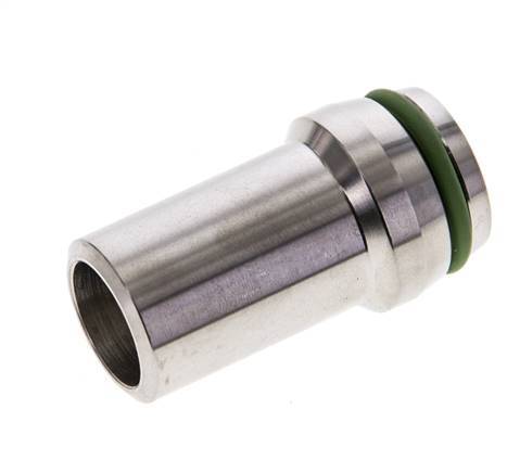 20x2.5mm Stainless Steel Straight with Welding End 400 bar FKMO-ring ISO 8434-1