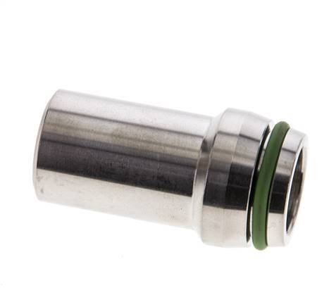 20x2.5mm Stainless Steel Straight with Welding End 400 bar FKMO-ring ISO 8434-1