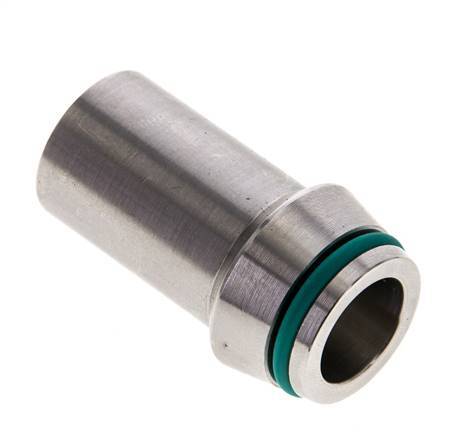 20x3mm Stainless Steel Straight with Welding End 400 bar FKMO-ring ISO 8434-1