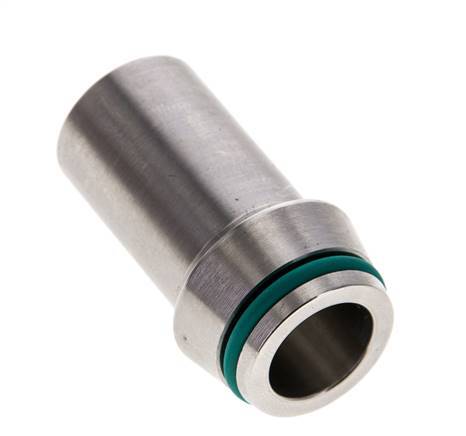 20x3mm Stainless Steel Straight with Welding End 400 bar FKMO-ring ISO 8434-1