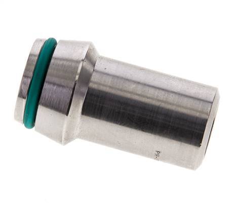 20x3mm Stainless Steel Straight with Welding End 400 bar FKMO-ring ISO 8434-1