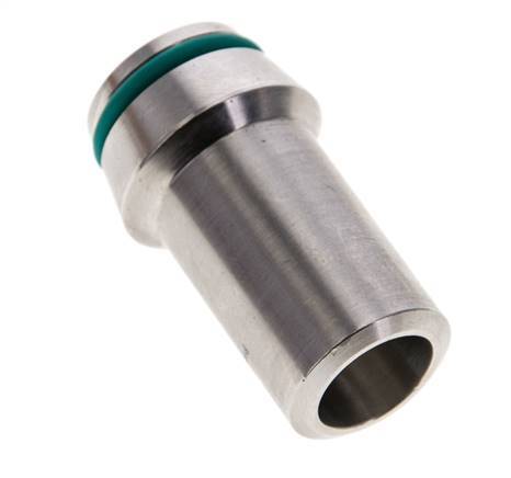 20x3mm Stainless Steel Straight with Welding End 400 bar FKMO-ring ISO 8434-1