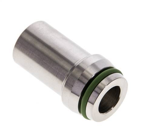 20x4mm Stainless Steel Straight with Welding End 400 bar FKMO-ring ISO 8434-1