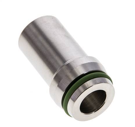 20x4mm Stainless Steel Straight with Welding End 400 bar FKMO-ring ISO 8434-1