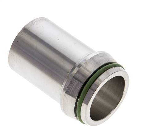 30x3mm Stainless Steel Straight with Welding End 400 bar FKMO-ring ISO 8434-1
