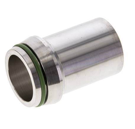30x3mm Stainless Steel Straight with Welding End 400 bar FKMO-ring ISO 8434-1