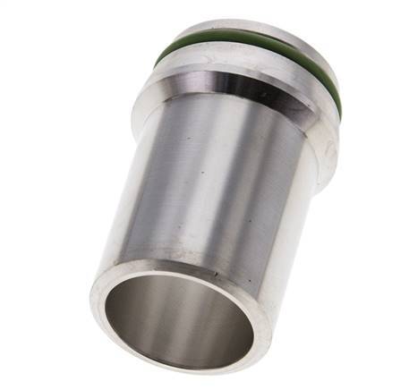30x3mm Stainless Steel Straight with Welding End 400 bar FKMO-ring ISO 8434-1