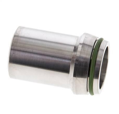 30x3mm Stainless Steel Straight with Welding End 400 bar FKMO-ring ISO 8434-1