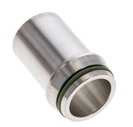 30x3mm Stainless Steel Straight with Welding End 400 bar FKMO-ring ISO 8434-1
