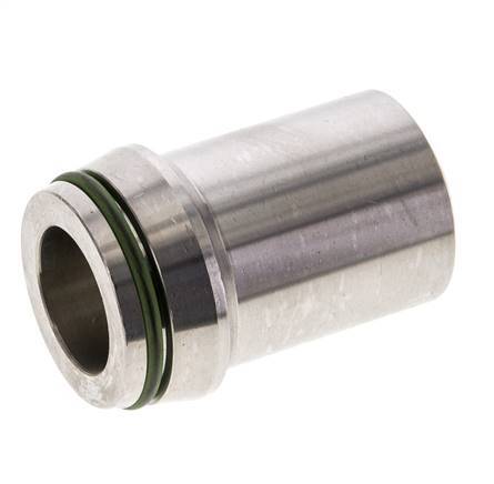 30x5mm Stainless Steel Straight with Welding End 400 bar FKMO-ring ISO 8434-1